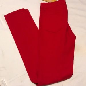 Emperical red skinny jeans size 7